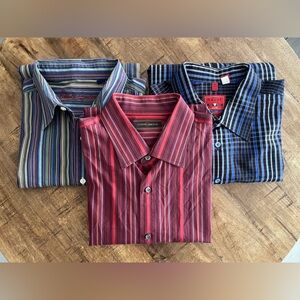 3 Men’s Long Sleeve Button Down Bundle